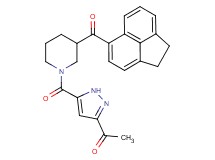 1-(5-{[3-(1,2-dihydro-5-acenaphthylenylcarbonyl)-1-piperidinyl]carbonyl}-1H-pyrazol-3-yl)ethanone