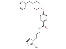 N-[3-(2-methyl-1H-imidazol-1-yl)propyl]-4-{[1-(2-pyridinylmethyl)-4-piperidinyl]oxy}benzamide