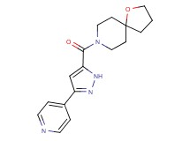 8-{[3-(4-pyridinyl)-1H-pyrazol-5-yl]carbonyl}-1-oxa-8-azaspiro[4.5]decane