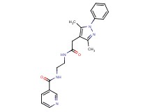 N-(2-{[2-(3,5-dimethyl-1-phenyl-1H-pyrazol-4-yl)acetyl]amino}ethyl)nicotinamide