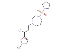 1-[3-(5-methyl-2-furyl)butyl]-4-(pyrrolidin-1-ylsulfonyl)-1,4-diazepane
