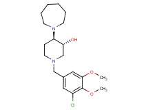 (3R*,4R*)-4-(1-azepanyl)-1-(3-chloro-4,5-dimethoxybenzyl)-3-piperidinol