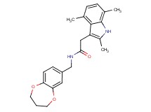 N-(3,4-dihydro-2H-1,5-benzodioxepin-7-ylmethyl)-2-(2,4,7-trimethyl-1H-indol-3-yl)acetamide