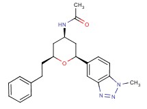 N-[(2S*,4R*,6S*)-2-(1-methyl-1H-1,2,3-benzotriazol-5-yl)-6-(2-phenylethyl)tetrahydro-2H-pyran-4-yl]acetamide