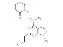 1-{2-[methyl(1-methyl-6-propyl-1H-pyrazolo[3,4-d]pyrimidin-4-yl)amino]ethyl}-2-piperidinone
