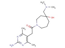 1-[(2-amino-4,6-dimethyl-5-pyrimidinyl)acetyl]-4-[(dimethylamino)methyl]-4-azepanol