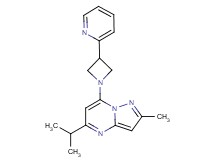 5-isopropyl-2-methyl-7-[3-(2-pyridinyl)-1-azetidinyl]pyrazolo[1,5-a]pyrimidine