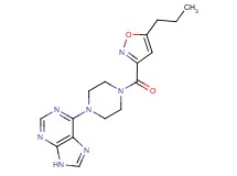6-{4-[(5-propyl-3-isoxazolyl)carbonyl]-1-piperazinyl}-9H-purine