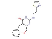 2-{[2-(1,3-thiazol-2-yl)ethyl]amino}-5,11-dihydro[1]benzoxepino[3,4-d]pyrimidin-4(3H)-one