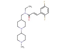 (2E)-3-(2,5-difluorophenyl)-N-ethyl-N-[(1'-methyl-1,4'-bipiperidin-4-yl)methyl]acrylamide