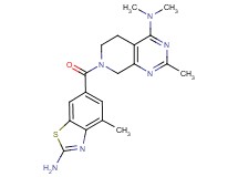 7-[(2-amino-4-methyl-1,3-benzothiazol-6-yl)carbonyl]-N,N,2-trimethyl-5,6,7,8-tetrahydropyrido[3,4-d]pyrimidin-4-amine
