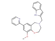 4-(1H-indol-2-ylmethyl)-7-(2-pyridinyl)-2,3,4,5-tetrahydro-1,4-benzoxazepin-9-ol