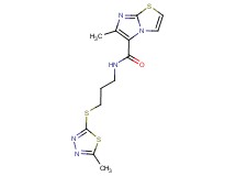 6-methyl-N-{3-[(5-methyl-1,3,4-thiadiazol-2-yl)thio]propyl}imidazo[2,1-b][1,3]thiazole-5-carboxamide