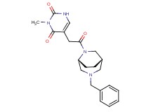 5-{2-[(1S*,5R*)-3-benzyl-3,6-diazabicyclo[3.2.2]non-6-yl]-2-oxoethyl}-3-methylpyrimidine-2,4(1H,3H)-dione