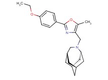 (1R*,3s,6r,8S*)-4-{[2-(4-ethoxyphenyl)-5-methyl-1,3-oxazol-4-yl]methyl}-4-azatricyclo[4.3.1.1~3,8~]undecane