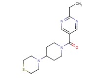 4-{1-[(2-ethyl-5-pyrimidinyl)carbonyl]-4-piperidinyl}thiomorpholine