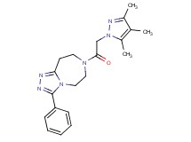 3-phenyl-7-[(3,4,5-trimethyl-1H-pyrazol-1-yl)acetyl]-6,7,8,9-tetrahydro-5H-[1,2,4]triazolo[4,3-d][1,4]diazepine