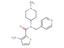 3-amino-N-(1-methyl-4-piperidinyl)-N-(4-pyridinylmethyl)-2-thiophenecarboxamide dihydrochloride