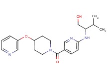 3-methyl-2-[(5-{[4-(pyridin-3-yloxy)piperidin-1-yl]carbonyl}pyridin-2-yl)amino]butan-1-ol