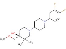 (4S*)-1'-(3,4-difluorophenyl)-4-(methoxymethyl)-3,3-dimethyl-1,4'-bipiperidin-4-ol
