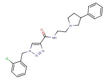1-(2-chlorobenzyl)-N-[2-(3-phenyl-1-pyrrolidinyl)ethyl]-1H-1,2,3-triazole-4-carboxamide