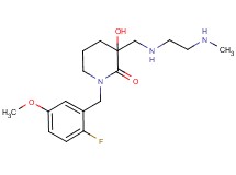 1-(2-fluoro-5-methoxybenzyl)-3-hydroxy-3-({[2-(methylamino)ethyl]amino}methyl)-2-piperidinone dihydrochloride