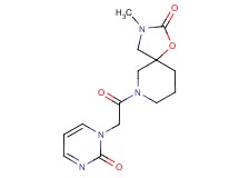 3-methyl-7-[(2-oxo-1(2H)-pyrimidinyl)acetyl]-1-oxa-3,7-diazaspiro[4.5]decan-2-one