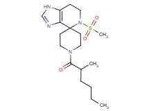 1'-(2-methylhexanoyl)-5-(methylsulfonyl)-1,5,6,7-tetrahydrospiro[imidazo[4,5-c]pyridine-4,4'-piperidine]