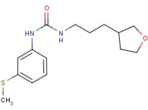 N-[3-(methylthio)phenyl]-N'-[3-(tetrahydrofuran-3-yl)propyl]urea