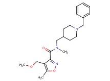 N-[(1-benzyl-4-piperidinyl)methyl]-4-(methoxymethyl)-N,5-dimethyl-3-isoxazolecarboxamide
