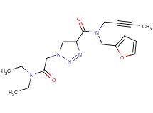 N-2-butyn-1-yl-1-[2-(diethylamino)-2-oxoethyl]-N-(2-furylmethyl)-1H-1,2,3-triazole-4-carboxamide