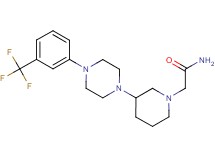 2-(3-{4-[3-(trifluoromethyl)phenyl]-1-piperazinyl}-1-piperidinyl)acetamide dihydrochloride