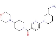 1-(1-{5-[(4-morpholin-4-ylpiperidin-1-yl)carbonyl]pyridin-2-yl}piperidin-3-yl)methanamine