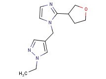 1-ethyl-4-{[2-(tetrahydrofuran-3-yl)-1H-imidazol-1-yl]methyl}-1H-pyrazole