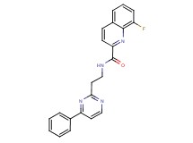 8-fluoro-N-[2-(4-phenyl-2-pyrimidinyl)ethyl]-2-quinolinecarboxamide