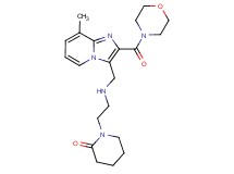 1-[2-({[8-methyl-2-(4-morpholinylcarbonyl)imidazo[1,2-a]pyridin-3-yl]methyl}amino)ethyl]-2-piperidinone