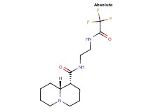 (1R,9aR)-N-{2-[(2,2,2-trifluoroacetyl)amino]ethyl}octahydro-2H-quinolizine-1-carboxamide