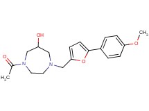 1-acetyl-4-{[5-(4-methoxyphenyl)-2-furyl]methyl}-1,4-diazepan-6-ol