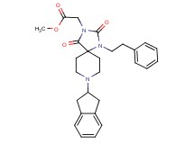 methyl [8-(2,3-dihydro-1H-inden-2-yl)-2,4-dioxo-1-(2-phenylethyl)-1,3,8-triazaspiro[4.5]dec-3-yl]acetate