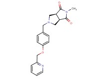 (3aR*,6aS*)-2-methyl-5-[4-(pyridin-2-ylmethoxy)benzyl]tetrahydropyrrolo[3,4-c]pyrrole-1,3(2H,3aH)-dione