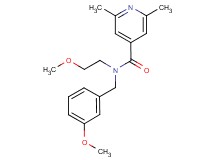 N-(3-methoxybenzyl)-N-(2-methoxyethyl)-2,6-dimethylisonicotinamide