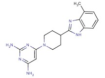 6-[4-(4-methyl-1H-benzimidazol-2-yl)-1-piperidinyl]-2,4-pyrimidinediamine
