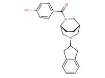 4-{[(1S*,5R*)-3-(2,3-dihydro-1H-inden-2-yl)-3,6-diazabicyclo[3.2.2]non-6-yl]carbonyl}phenol