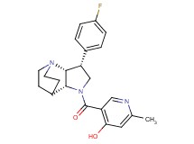 5-{[rel-(2R,3R,6R)-3-(4-fluorophenyl)-1,5-diazatricyclo[5.2.2.0~2,6~]undec-5-yl]carbonyl}-2-methyl-4-pyridinol