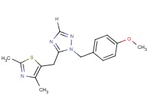 5-[(2,4-dimethyl-1,3-thiazol-5-yl)methyl]-1-(4-methoxybenzyl)-1H-1,2,4-triazole