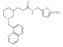 N-[(5-methyl-2-furyl)methyl]-3-[1-(8-quinolinylmethyl)-3-piperidinyl]propanamide