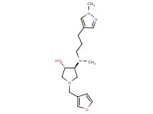 (3S*,4S*)-1-(3-furylmethyl)-4-{methyl[3-(1-methyl-1H-pyrazol-4-yl)propyl]amino}-3-pyrrolidinol