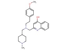 2-({[2-(4-methoxyphenyl)ethyl][(1-methyl-4-piperidinyl)methyl]amino}methyl)-4-quinolinol