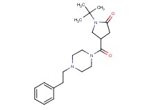 1-tert-butyl-4-{[4-(2-phenylethyl)-1-piperazinyl]carbonyl}-2-pyrrolidinone