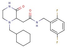 2-[1-(cyclohexylmethyl)-3-oxo-2-piperazinyl]-N-(2,5-difluorobenzyl)acetamide